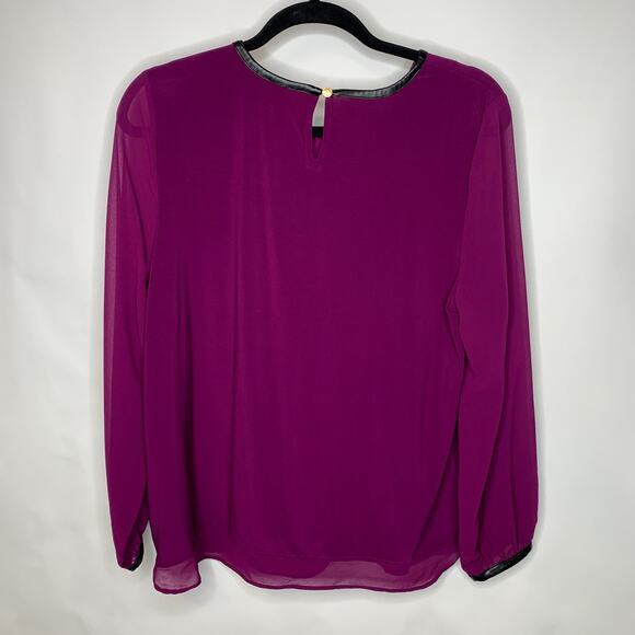 Calvin Klein Purple Blouse Sz Medium - Picture 2 of 6